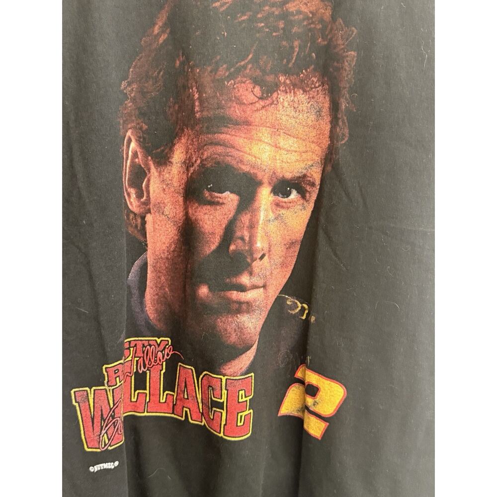 Rusty Wallace #2 Shirt Mens Large Nutmeg Mills NASCAR Racing 90s Vintage